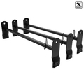 Spec-D Tuning 3 Inch Universal Ladder Rack With Gutter RRB-6025BK-WB